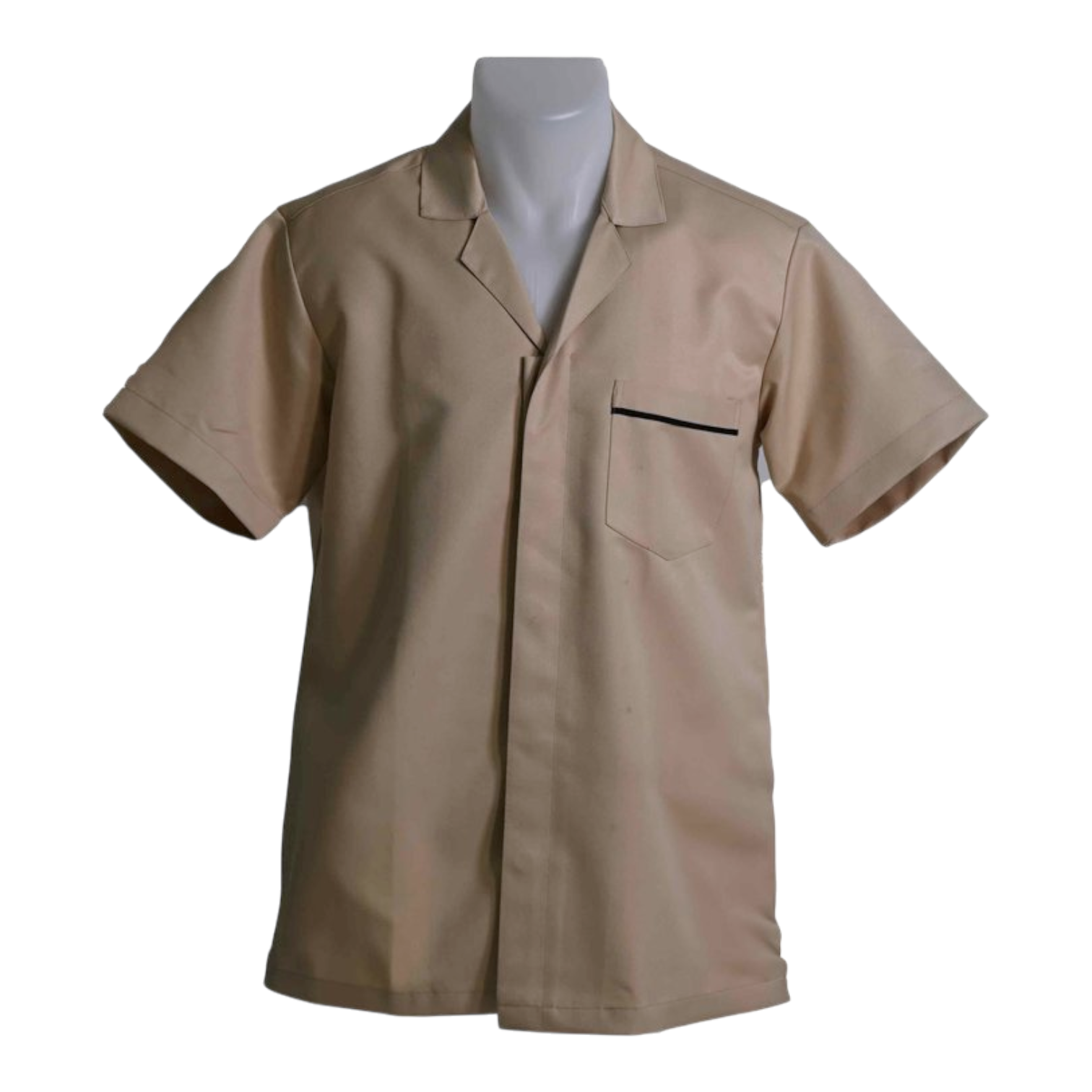 Men’s Short-Sleeve V-Neck Shirt – Hidden Placket