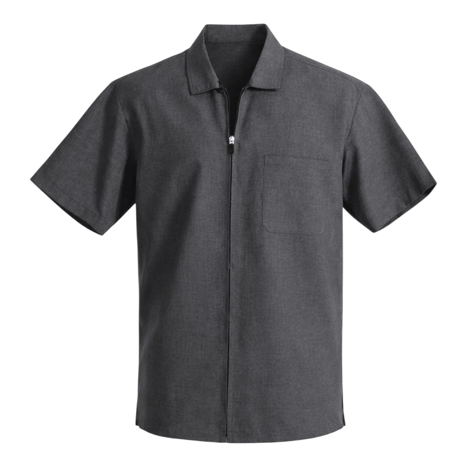 Men’s Short-Sleeve Work Shirt – front buttons, left chest pocket