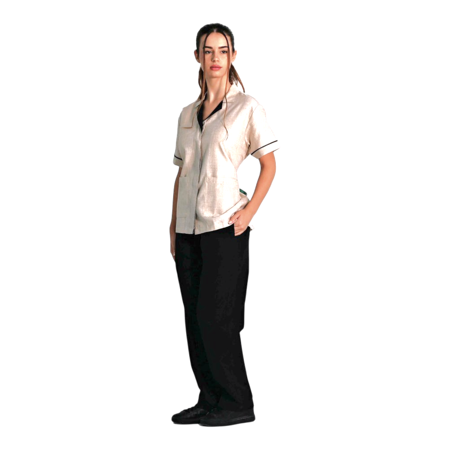 Workwear Set – loose-fit short-sleeve shirt & suiting pants