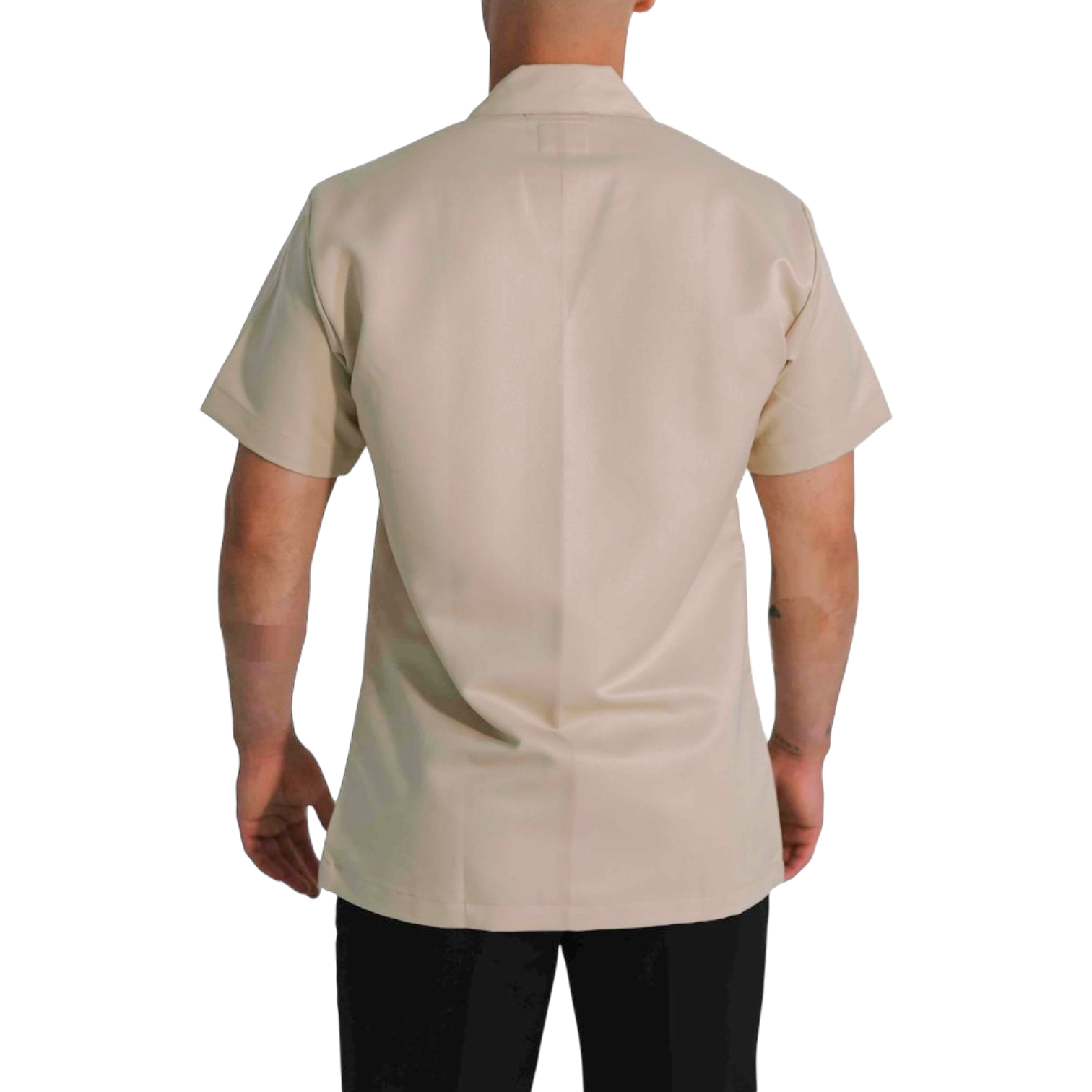 Men’s Short-Sleeve V-Neck Shirt – Hidden Placket