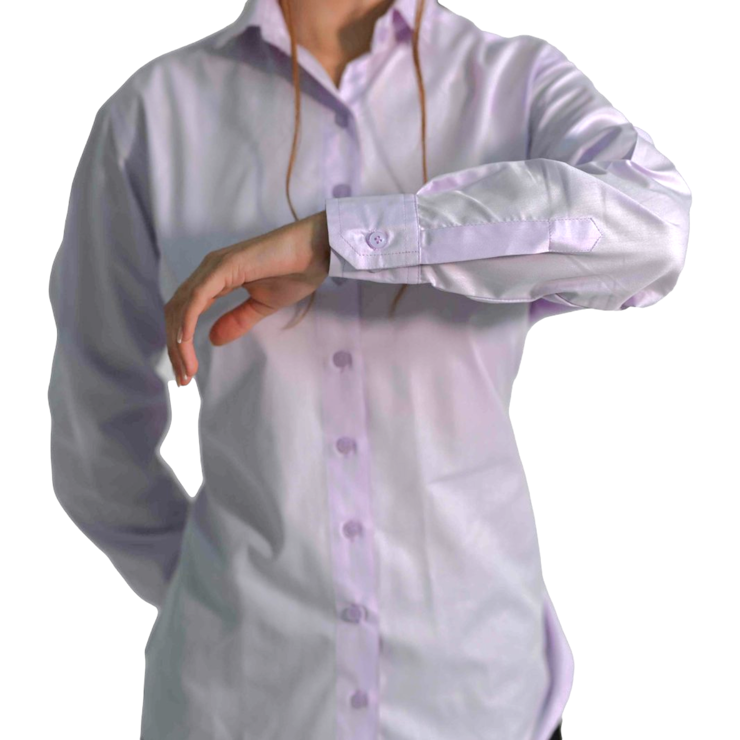 Long-Sleeve Dress Shirt – lightweight, wrinkle-resistant polycotton