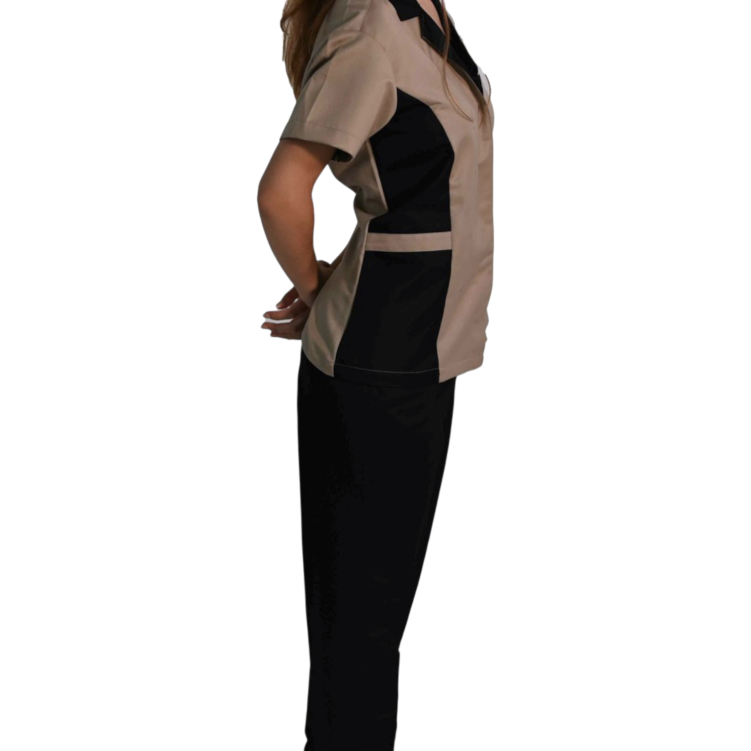 Hotel Uniform Set – short-sleeve blouse & pants in durable