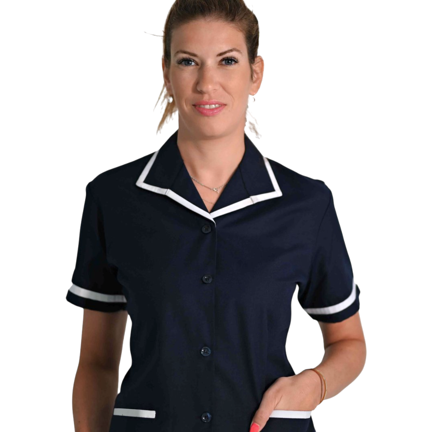 Workwear Set – short-sleeve lapel-collar shirt & pants