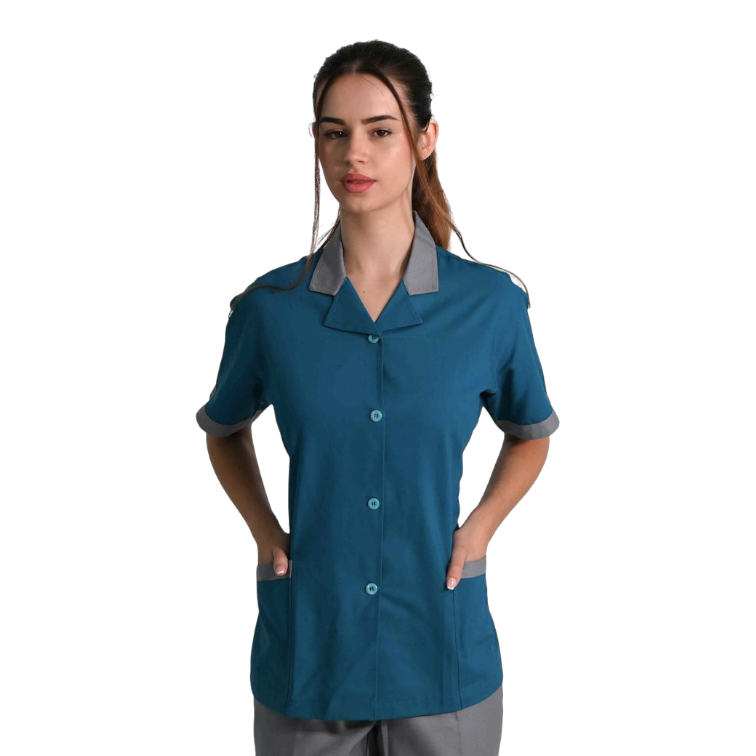 Cleaning Set – short-sleeve V-neck shirt & pants