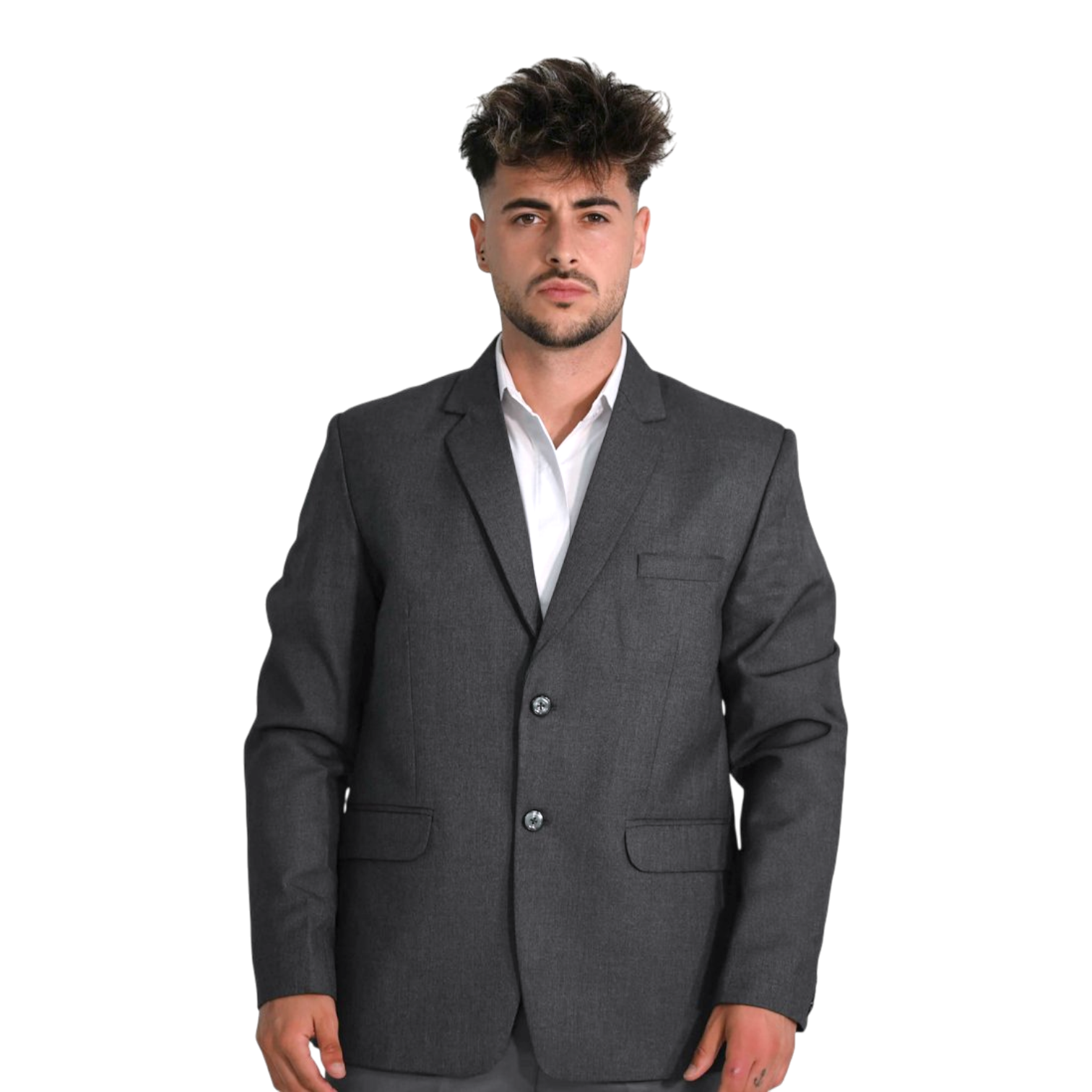 Men’s corporate blazer for office and business uniforms, clean professional look.