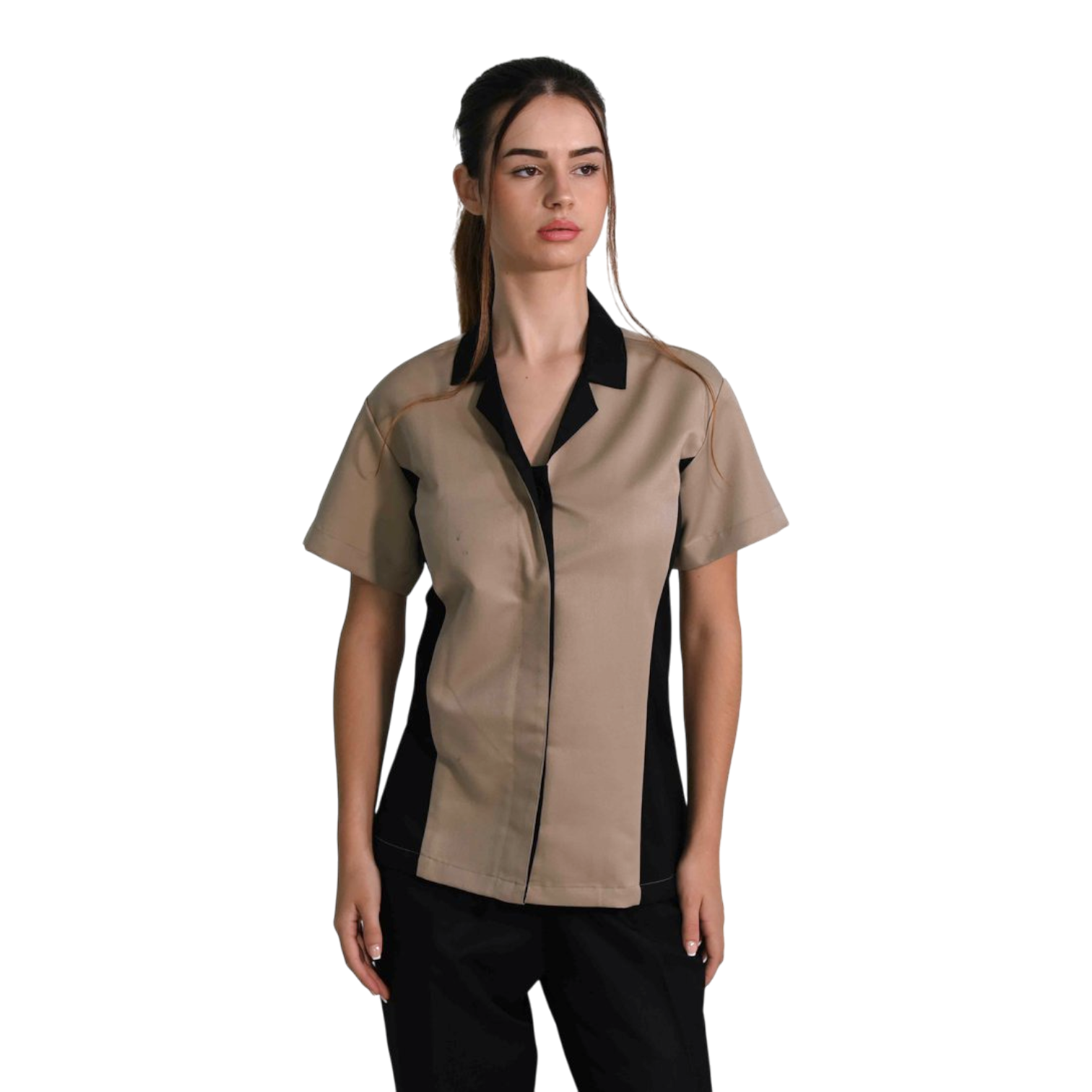 Hotel Uniform Set – short-sleeve blouse & pants in durable
