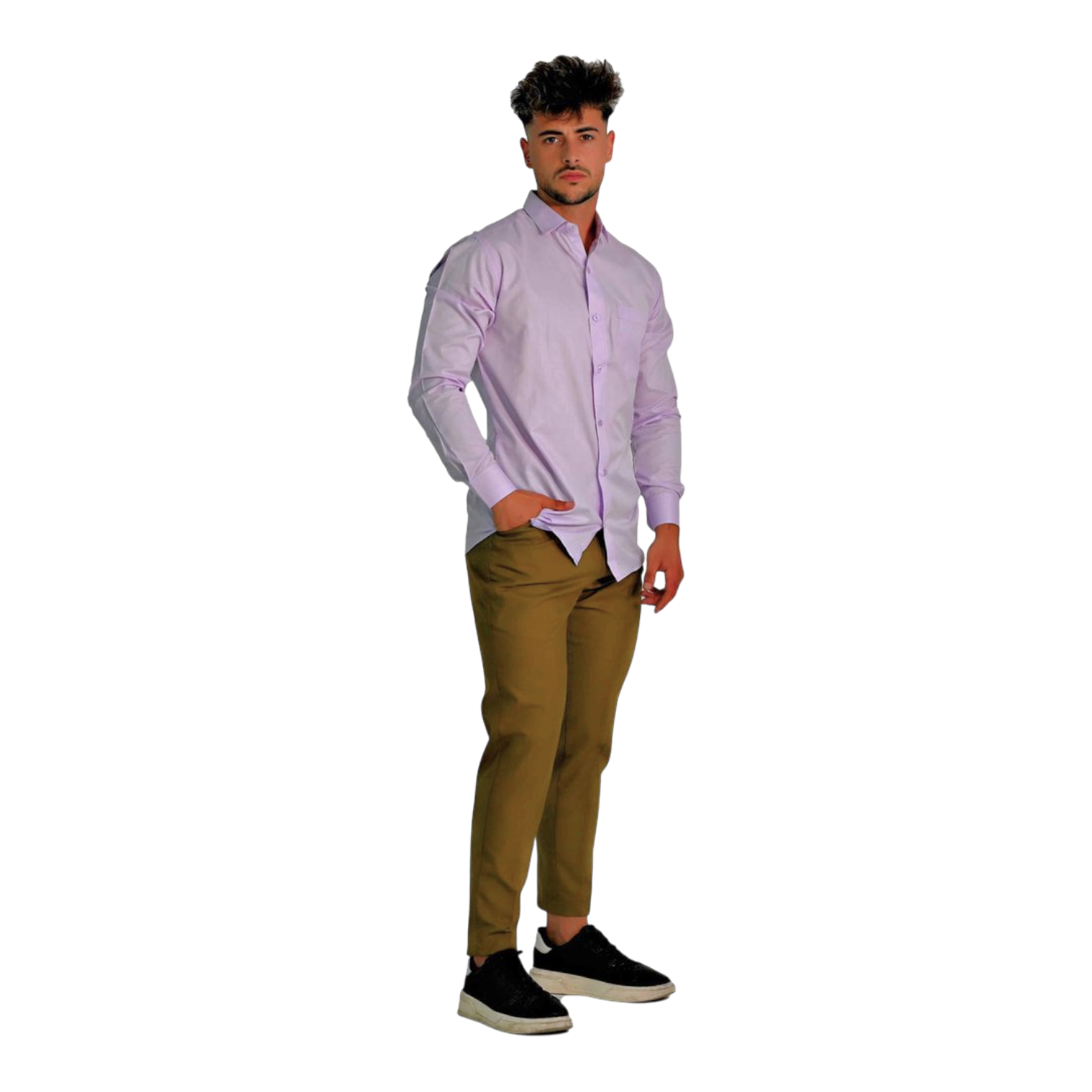 Hotel Workwear Set – long-sleeve button-up shirt + pants